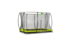 EXIT Silhouette Inground Trampoline Met Veiligheidsnet 244x366 Groen -Buitenspeelgoed Winkel exit silhouette inground trampoline 244x366cm met veiligheidsnet groen 1