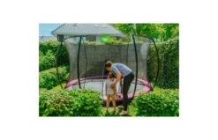 EXIT Silhouette Inground Trampoline Met Veiligheidsnet 366 Roze -Buitenspeelgoed Winkel exit silhouette inground trampoline o366cm met veiligheidsnet roze 7