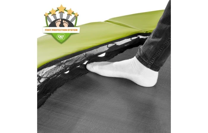 EXIT Silhouette Trampoline Met Veiligheidsnet 244x366 Groen 6 EXIT Silhouette Trampoline Met Veiligheidsnet 244x366 Groen - Afbeelding 5