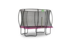 EXIT Silhouette Trampoline Met Veiligheidsnet 214x305 Roze -Buitenspeelgoed Winkel exit silhouette trampoline 214x305cm roze 1