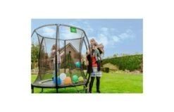 EXIT Silhouette Trampoline Met Veiligheidsnet 183 Zwart -Buitenspeelgoed Winkel exit silhouette trampoline o183cm zwart 5