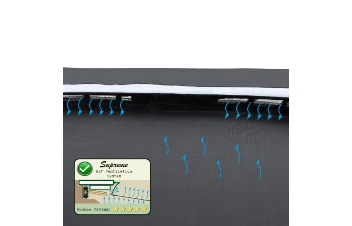 EXIT Supreme Groundlevel Trampoline 244x427cm Zwart 8 EXIT Supreme Groundlevel Trampoline 244x427cm Zwart - Afbeelding 6