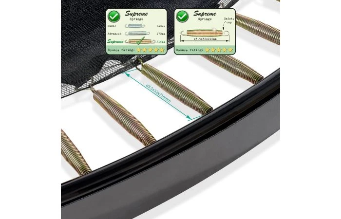 EXIT Supreme Groundlevel Trampoline 305cm Groen 8 EXIT Supreme Groundlevel Trampoline 305cm Groen - Afbeelding 6