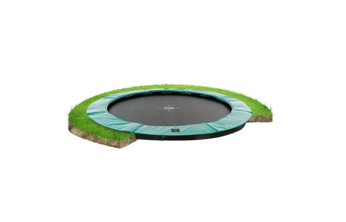 EXIT Supreme Groundlevel Trampoline 427cm Groen 3 EXIT Supreme Groundlevel Trampoline 427cm Groen
