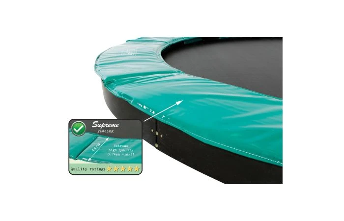 EXIT Supreme Groundlevel Trampoline 427cm Groen 8 EXIT Supreme Groundlevel Trampoline 427cm Groen - Afbeelding 6