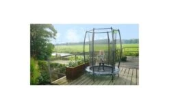 EXIT Tiggy Junior 140 Zwart-Grijs 21 EXIT Tiggy Junior 140 Zwart-Grijs -Buitenspeelgoed Winkel exit tiggy junior trampoline met veiligheidsnet o140cm zwart grijs 6