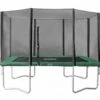 Salta Rechthoekige Trampoline 214x153 Met Veiligheidsnet Groen