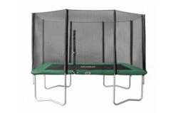 Salta Rechthoekige Trampoline 214x153 Met Veiligheidsnet Groen