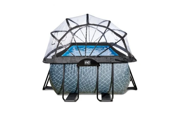 EXIT Zwembad 400x200x122cm Met Overkapping En Zandfilter- En Warmtepomp 4 EXIT Zwembad 400x200x122cm Met Overkapping En Zandfilter- En Warmtepomp - Afbeelding 2