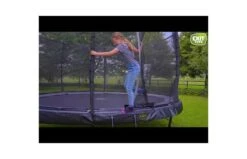 EXIT Elegant Trampoline Met Economy Veiligheidsnet 244x427 Grijs -Buitenspeelgoed Winkel hqdefault 57 18