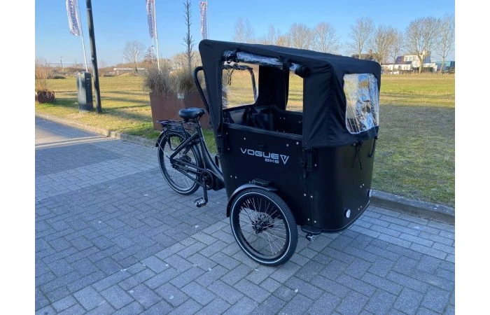 VOGUE Superior Deluxe Elektrische Bakfiets Zwart/Zwart 7 VOGUE Superior Deluxe Elektrische Bakfiets Zwart/Zwart - Afbeelding 5