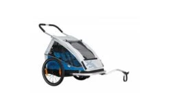 XLC Fietskar Duo 2 Kind Zilver/blauw