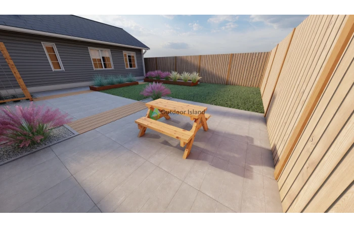 Outdoor Island Douglas Kinderpicknicktafel -100CM 4 Outdoor Island Douglas Kinderpicknicktafel -100CM - Afbeelding 2