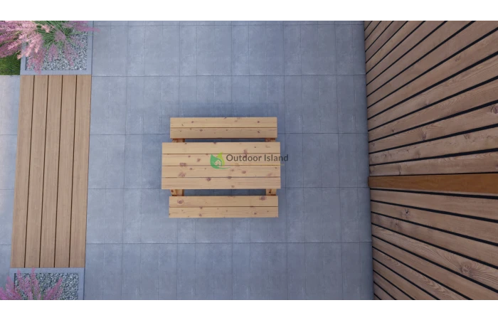 Outdoor Island Douglas Kinderpicknicktafel -100CM 5 Outdoor Island Douglas Kinderpicknicktafel -100CM - Afbeelding 3