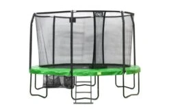 EXIT JumpArena Trampoline 305x427cm Met Ladder En Schoenenzak - Groen