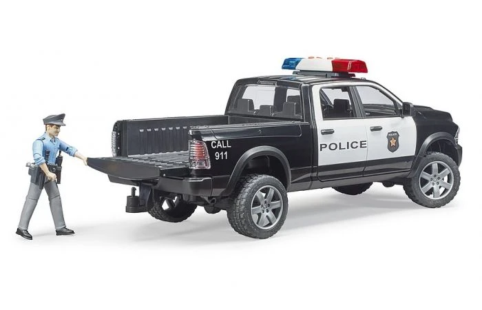 Bruder 2505 RAM 25 Politievoertuig Met Politieman 6 Bruder 2505 RAM 25 Politievoertuig Met Politieman - Afbeelding 4