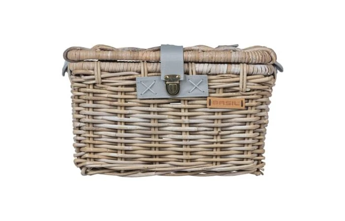 Basil Mand Riet Denton M 24L + Deksel Grey 39x27x25cm 4 Basil Mand Riet Denton M 24L + Deksel Grey 39x27x25cm - Afbeelding 2