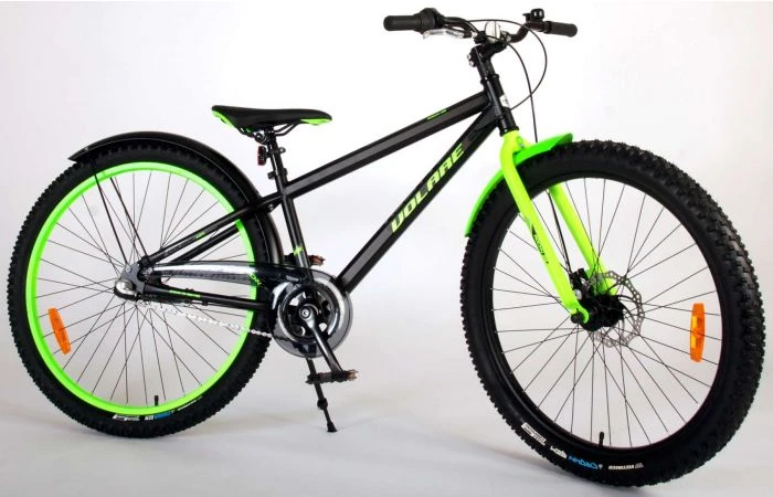 Volare Rocky Jongensfiets 3 Versnellingen Neon Groen 26 Inch 4 Volare Rocky Jongensfiets 3 Versnellingen Neon Groen 26 Inch - Afbeelding 2