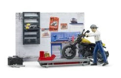 Bruder 62102 Motorfiets Service Scrambler Ducati Full Throttle -Buitenspeelgoed Winkel roze 5