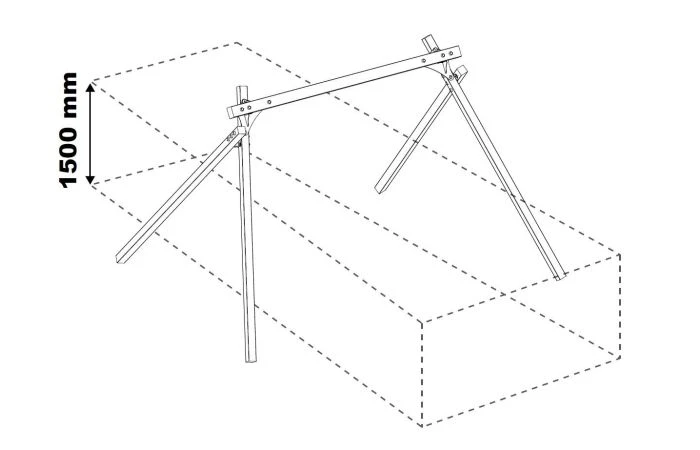 White Rhino Ridge Schommel (2 Schommels) 7 White Rhino Ridge Schommel (2 Schommels) - Afbeelding 5