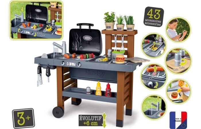 Smoby Barbecue Grill Speelkeuken 4 Smoby Barbecue Grill Speelkeuken - Afbeelding 2