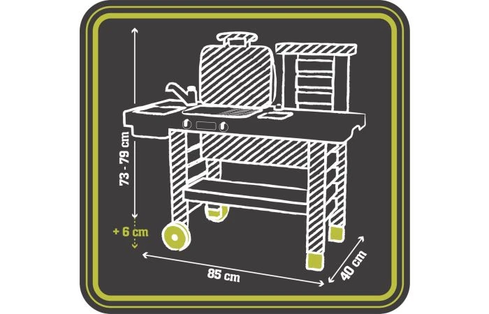 Smoby Barbecue Grill Speelkeuken 11 Smoby Barbecue Grill Speelkeuken - Afbeelding 9