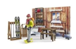 Bruder 63102 Berghut Met Snowmobil -Buitenspeelgoed Winkel sneeuw 5