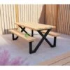 Outdoor Island Douglas Kinderpicknicktafel Met Ijzer Onderstel G -Buitenspeelgoed Winkel tafel g. 2 foto 2