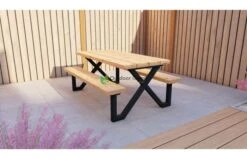 Outdoor Island Douglas Kinderpicknicktafel Met Ijzer Onderstel G