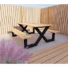 Outdoor Island Douglas Picknicktafel Model X -Buitenspeelgoed Winkel tafel x 2 foto