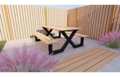 Outdoor Island Douglas Picknicktafel Model X