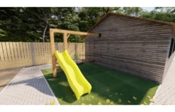 Outdoor Island Authentieke Schommel Met Glijbaan Woody -Buitenspeelgoed Winkel woody versie 2021 v1 geel 13 foto 1